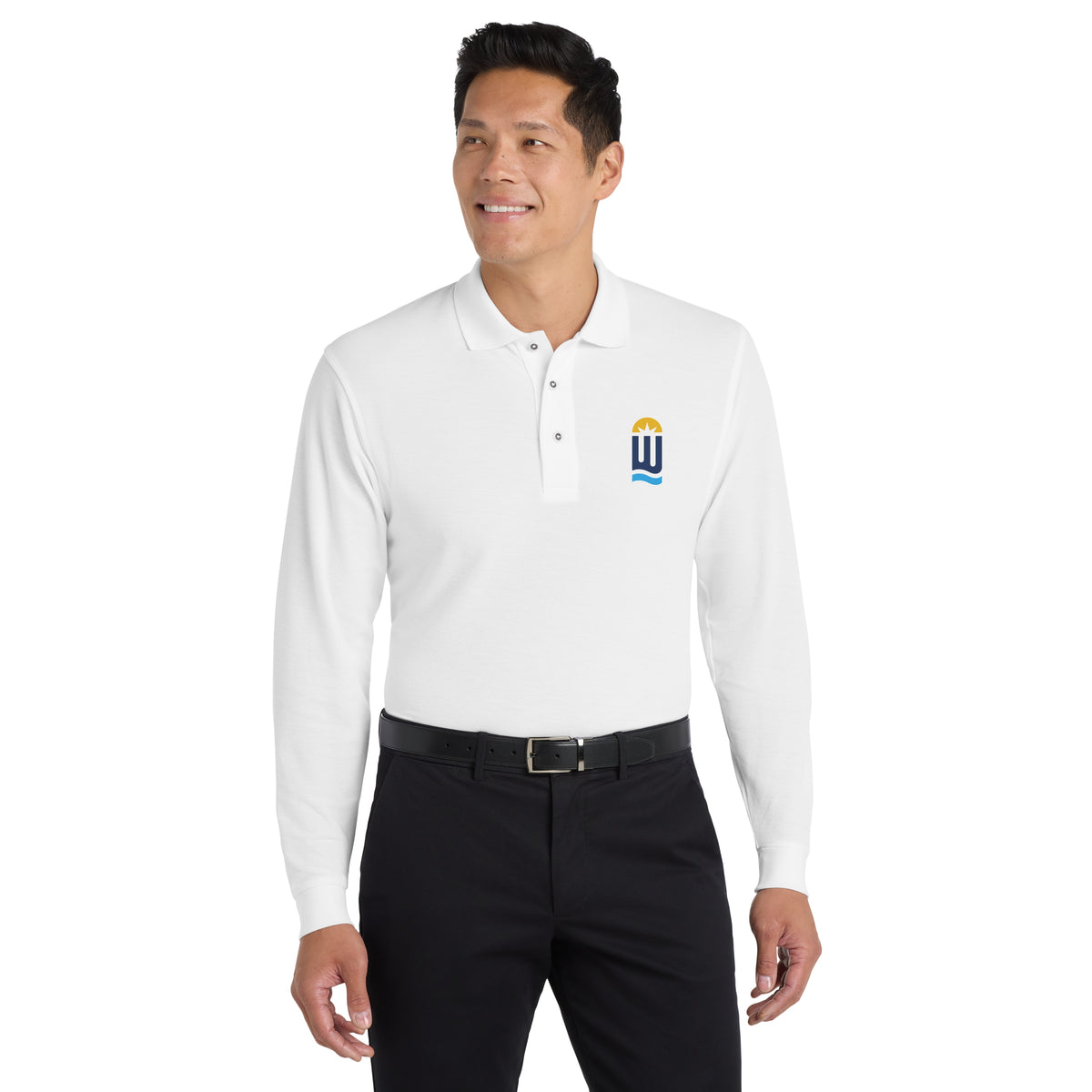 City of Wichita |  Men Silk Touch Long Sleeve Polo