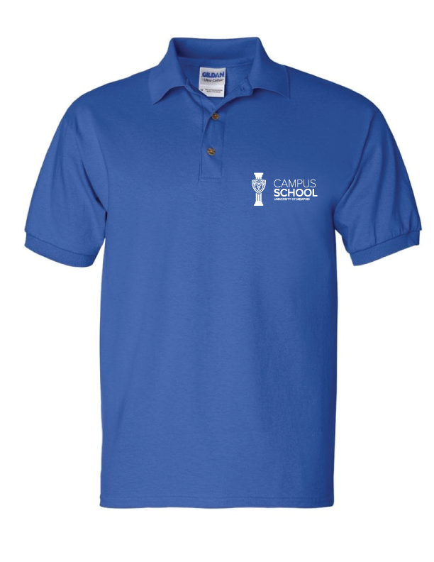 U of M Campus School polo - royal